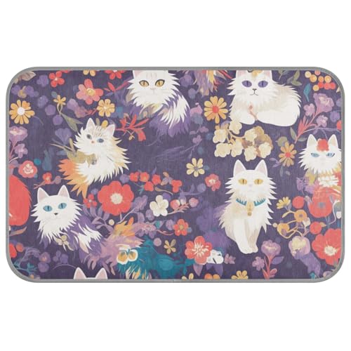 WDdZzyy Böhmische weiße Tiere, Blumen, Sommerkühlkissen für Hunde, selbstkühlendes Bett für Outdoor-Katzen für Kaninchen, gemütliches Schlafen, rutschfest, Esterilla-Refrescante para Perros M WDdZzyy Böhmische weiße Tiere, Blumen, Sommerkühlkissen für Hunde, selbstkühlendes Bett für Outdoor-Katzen für Kaninchen, gemütliches Schlafen, rutschfest, Esterilla-Refrescante para Perros M von WDdZzyy
