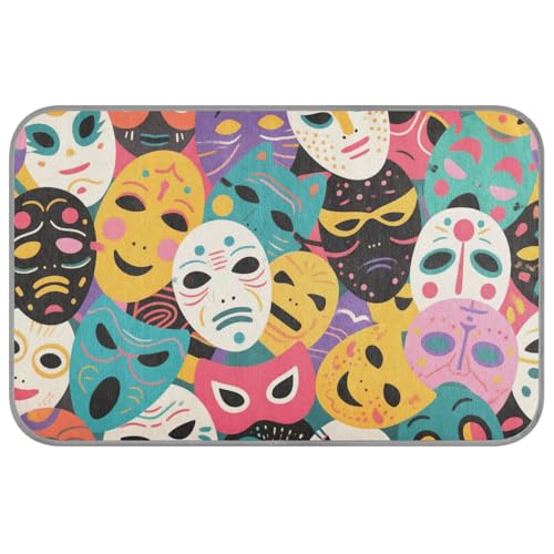 WDdZzyy Bunte Cartoon-Masken, Sommer-Gel-Kühlmatte für Hunde, selbstkühlende Pads für Hunde für Hamster, draußen, einzigartige Camas Frias Para, Perros, M WDdZzyy Bunte Cartoon-Masken, Sommer-Gel-Kühlmatte für Hunde, selbstkühlende Pads für Hunde für Hamster, draußen, einzigartige Camas Frias Para, Perros, M von WDdZzyy