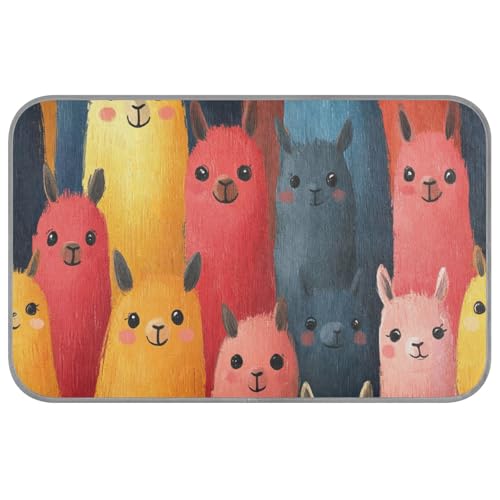 WDdZzyy Chic Llama, Anime-Stil, Sommer-Kühlmatte für Katzen, selbstkühlend, 96,5 x 58,4 cm, Outdoor-Kühlmatte für Haustiere, zum Schlafen, rutschfestes Klebeband, Größe M WDdZzyy Chic Llama, Anime-Stil, Sommer-Kühlmatte für Katzen, selbstkühlend, 96,5 x 58,4 cm, Outdoor-Kühlmatte für Haustiere, zum Schlafen, rutschfestes Klebeband, Größe M von WDdZzyy