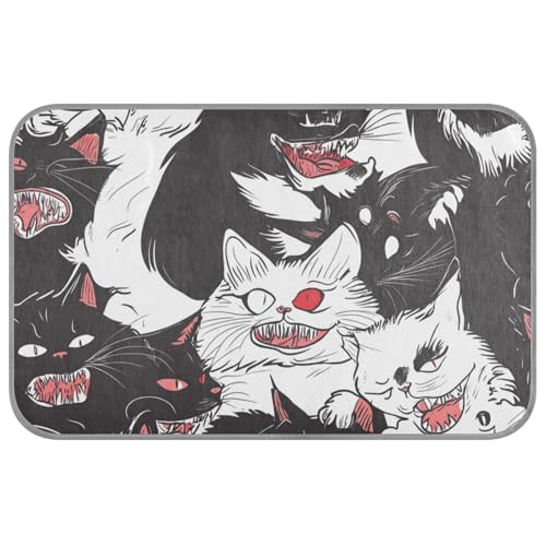 WDdZzyy Cute Manxcats Hundehütte, kühlend, selbstkühlend, 96,5 x 58,4 cm, Haustier-Kühlbett für Kätzchen, Outdoor, abnehmbar, Manta, Refrescante Para Perro, M von WDdZzyy