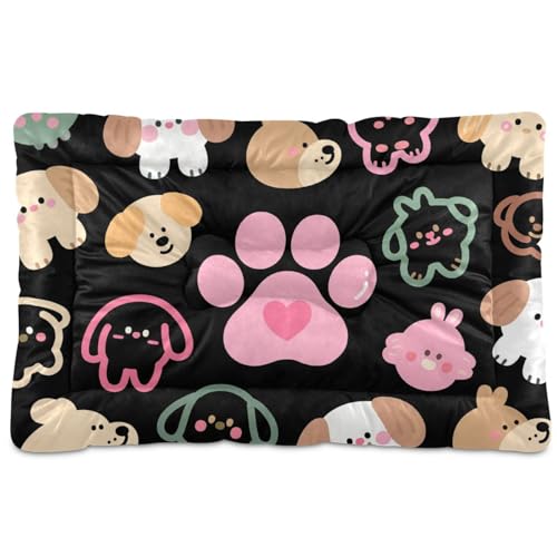 WDdZzyy Dog Claw Paw Hundebett, waschbar, weich, rutschfest, für große, mittelgroße und kleine Hunde, 91,4 x 61 cm, Schwarz WDdZzyy Dog Claw Paw Hundebett, waschbar, weich, rutschfest, für große, mittelgroße und kleine Hunde, 91,4 x 61 cm, Schwarz von WDdZzyy