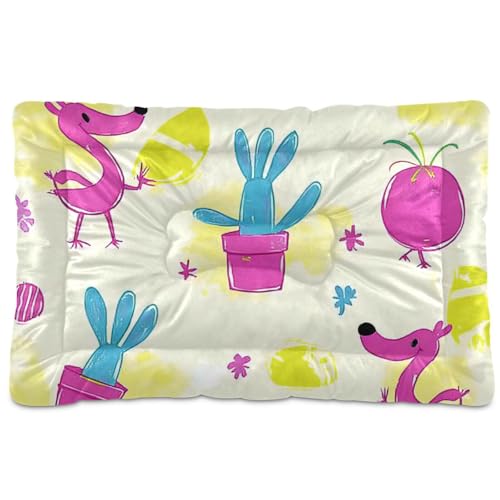 WDdZzyy Fresh Cute Flamingos Dogs Pfirsich-Hundematte, waschbar, weich, bequem, rutschfeste Unterseite, für große, mittelgroße und kleine Hunde, 91,4 x 61 cm WDdZzyy Fresh Cute Flamingos Dogs Pfirsich-Hundematte, waschbar, weich, bequem, rutschfeste Unterseite, für große, mittelgroße und kleine Hunde, 91,4 x 61 cm von WDdZzyy