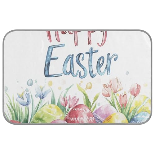 WDdZzyy Frohe Osterhase, Aquarelleier, Sommer-Kühlkissen für Katzen, selbstkühlendes Bett für Hunde, Kaninchen, Reisen, rutschfest, Manta Fria para Perros M WDdZzyy Frohe Osterhase, Aquarelleier, Sommer-Kühlkissen für Katzen, selbstkühlendes Bett für Hunde, Kaninchen, Reisen, rutschfest, Manta Fria para Perros M von WDdZzyy