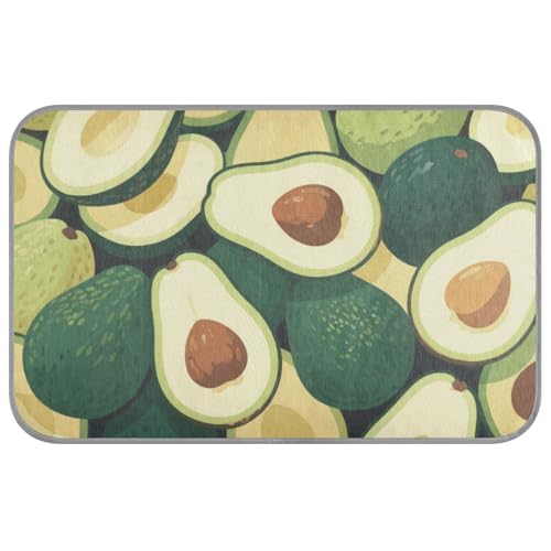WDdZzyy Grüne Cartoon-Avocado-Früchte, Sommer, Tier, kühlend, selbstkühlend, für Outdoor, für Chihuahua, Reisen, esterilla refrescante para Perros M von WDdZzyy