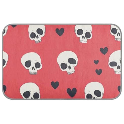 WDdZzyy Happy Valentine Cartoon Herz Cartoon Schädel Rot Sommer Kühldecken für große Hunde selbstkühlende Decke für Hunde für Huhn im Freien weicher Manta Fria para Perros M WDdZzyy Happy Valentine Cartoon Herz Cartoon Schädel Rot Sommer Kühldecken für große Hunde selbstkühlende Decke für Hunde für Huhn im Freien weicher Manta Fria para Perros M von WDdZzyy