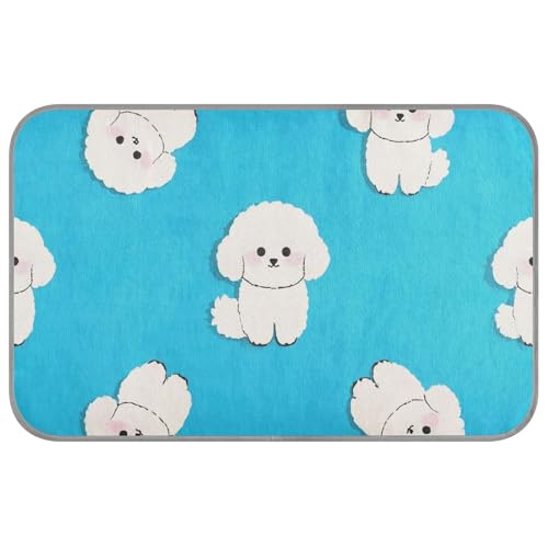 WDdZzyy Hundebett, Motiv: Cartoon-Frisé, waschbar, selbstkühlend, 96,5 x 58,4 cm, Haustier-Kühlkissen für Hunde, Innenzubehör, Tapete Enfriador Para Perros M WDdZzyy Hundebett, Motiv: Cartoon-Frisé, waschbar, selbstkühlend, 96,5 x 58,4 cm, Haustier-Kühlkissen für Hunde, Innenzubehör, Tapete Enfriador Para Perros M von WDdZzyy