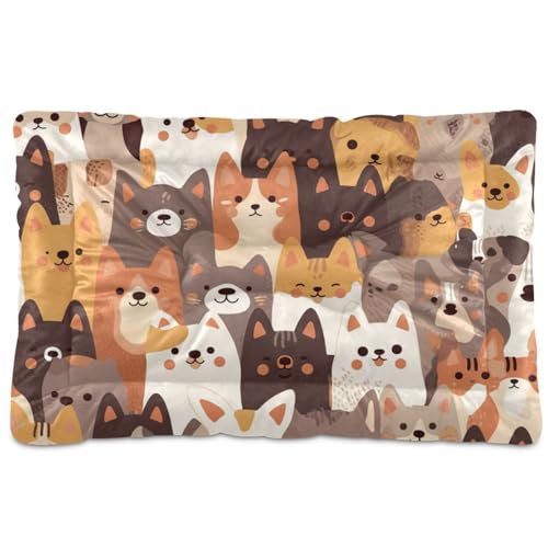 WDdZzyy Hundefamilie, waschbar, Haustier-Matratze, weich, bequem, rutschfeste Unterseite, für große, mittelgroße und kleine Hunde, 91,4 x 61 cm WDdZzyy Hundefamilie, waschbar, Haustier-Matratze, weich, bequem, rutschfeste Unterseite, für große, mittelgroße und kleine Hunde, 91,4 x 61 cm von WDdZzyy