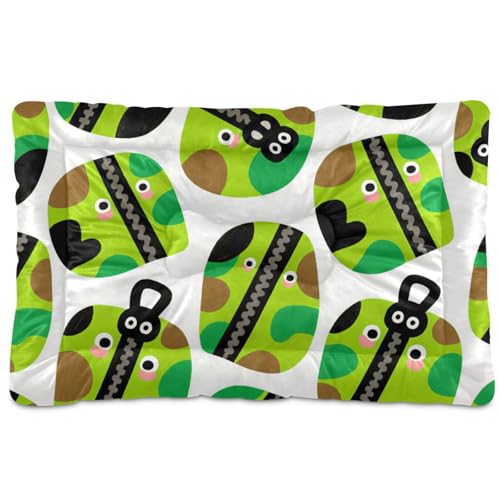 WDdZzyy Hundehütte, Cartoon-Camouflage, waschbar, weich, rutschfest, für mittelgroße und große Hunde, 91,4 x 61 cm, Grün WDdZzyy Hundehütte, Cartoon-Camouflage, waschbar, weich, rutschfest, für mittelgroße und große Hunde, 91,4 x 61 cm, Grün von WDdZzyy