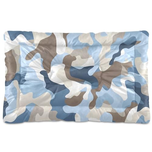WDdZzyy Hundehütte, waschbar, rutschfest, weich, bequem, für große Jumbo, mittelgroße und kleine Hunde, 91,4 x 61 cm, Camouflage-Muster von WDdZzyy