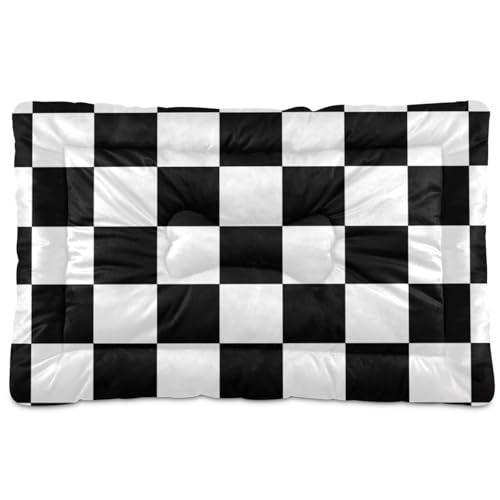 WDdZzyy Hundehütte, waschbar, rutschfest, weich, bequem, für mittelgroße und große Hunde, 91,4 x 61 cm, Schwarz / Weiß WDdZzyy Hundehütte, waschbar, rutschfest, weich, bequem, für mittelgroße und große Hunde, 91,4 x 61 cm, Schwarz / Weiß von WDdZzyy
