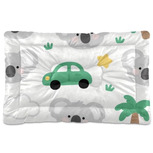 WDdZzyy Hundehütte mit niedlichem Cartoon-Motiv, waschbar, rutschfest, weich, bequem, für große, mittelgroße und kleine Hunde, 91,4 x 61 cm von WDdZzyy