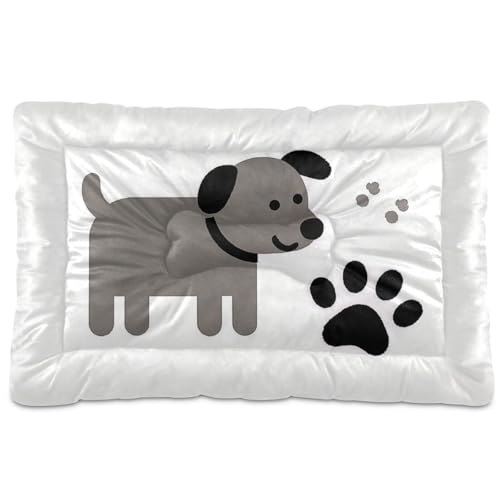 WDdZzyy Hundekäfigunterlage mit Cartoon-Motiv, waschbar, weich, bequem, rutschfeste Unterseite, für große, mittelgroße und kleine Hunde, 91,4 x 61 cm, Grau WDdZzyy Hundekäfigunterlage mit Cartoon-Motiv, waschbar, weich, bequem, rutschfeste Unterseite, für große, mittelgroße und kleine Hunde, 91,4 x 61 cm, Grau von WDdZzyy