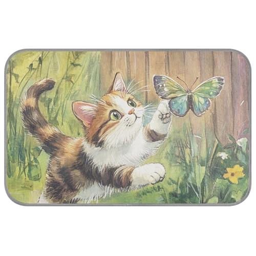 WDdZzyy Hundematte mit buntem Schmetterling, Anime, Sommer, kühlend, selbstkühlendes Bett für Hunde, gemütlich, schlafend, weich, Mantas frías para Perros M WDdZzyy Hundematte mit buntem Schmetterling, Anime, Sommer, kühlend, selbstkühlendes Bett für Hunde, gemütlich, schlafend, weich, Mantas frías para Perros M von WDdZzyy