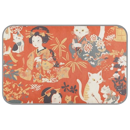 WDdZzyy Japanische Tier-Geisha-Frau, rote Sommer-Kühldecke für Hunde, selbstkühlende Decken für Outdoor-Katzen für Kätzchen, Innenzubehör, Camas frias para Perros M WDdZzyy Japanische Tier-Geisha-Frau, rote Sommer-Kühldecke für Hunde, selbstkühlende Decken für Outdoor-Katzen für Kätzchen, Innenzubehör, Camas frias para Perros M von WDdZzyy