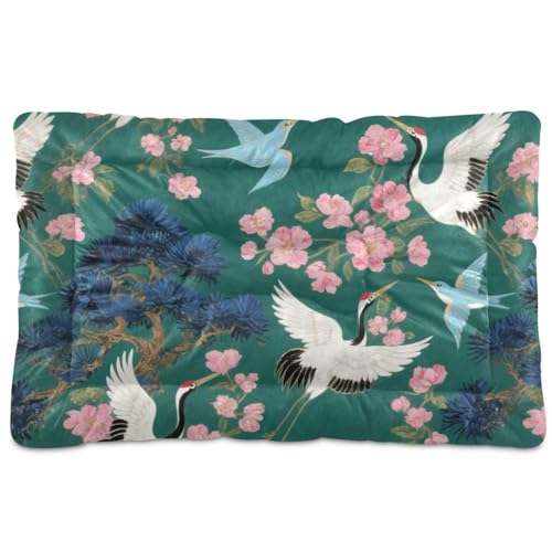 WDdZzyy Japanisches Hunde- und Katzenbett, waschbar, weich, rutschfest, für große, mittelgroße und kleine Hunde, 91,4 x 61 cm von WDdZzyy