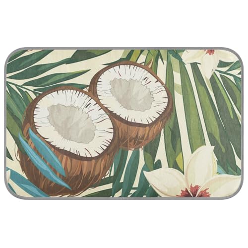 WDdZzyy Kokosnuss im Stil von Hawaii, kühlende Hundematte, selbstkühlende Katzendecken für Hauskatzen für Haustiere, gemütlich, schlafend, wasserdicht, Camas frias para Perros M von WDdZzyy