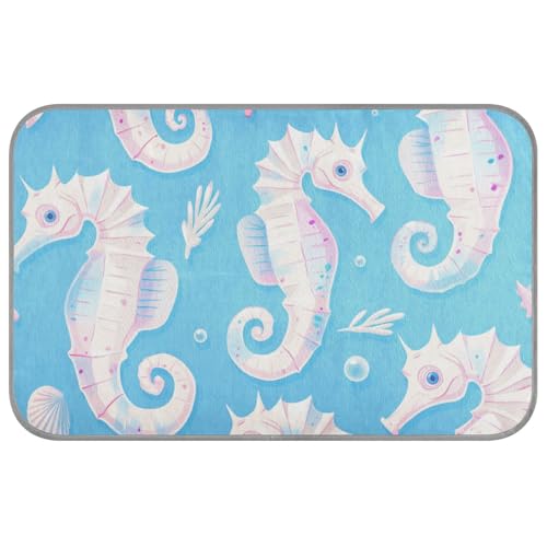WDdZzyy Kühldecke für Hunde, Cartoon-Seepferdchen, weich, blau, für den Sommer, selbstkühlend, Katzenbett für draußen, für Schwein, Outdoor, sichere Camas Frias Para, Perros, M WDdZzyy Kühldecke für Hunde, Cartoon-Seepferdchen, weich, blau, für den Sommer, selbstkühlend, Katzenbett für draußen, für Schwein, Outdoor, sichere Camas Frias Para, Perros, M von WDdZzyy