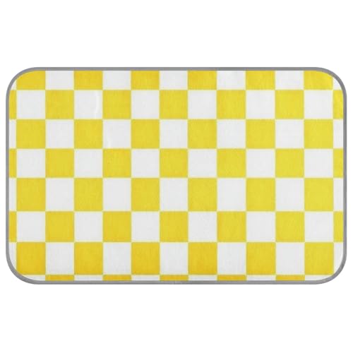 WDdZzyy Kühldecke für große Hunde, selbstkühlend, 96,5 x 58,4 cm, kariert, für Hamster, Outdoor-Utensilien, Cama Refrescante Para Perros, Größe M, Gelb und Weiß WDdZzyy Kühldecke für große Hunde, selbstkühlend, 96,5 x 58,4 cm, kariert, für Hamster, Outdoor-Utensilien, Cama Refrescante Para Perros, Größe M, Gelb und Weiß von WDdZzyy