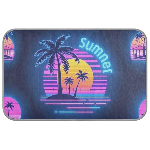 WDdZzyy Kühlkissen für den Sommer, Neon-Kokosnussbaum, Sonnenuntergang, Sommer, selbstkühlendes Pad für Hunde, Welpen, Outdoor, waschbar, esterilla refrescante para Perros M WDdZzyy Kühlkissen für den Sommer, Neon-Kokosnussbaum, Sonnenuntergang, Sommer, selbstkühlendes Pad für Hunde, Welpen, Outdoor, waschbar, esterilla refrescante para Perros M von WDdZzyy