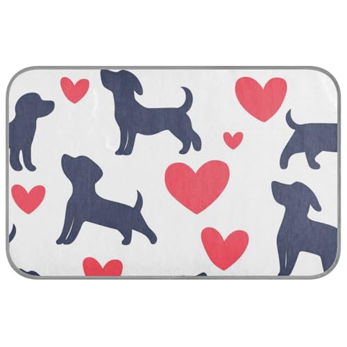 WDdZzyy Kühlmatte für Hunde, Motiv: Cartoon, niedlich, schwarz, Valentinstag, Liebe, Tier, Sommer, Kühlmatte, selbstkühlende Decke für Hunde, für Chihuahua, Reisezubehör, Camas Frias Para, Perros, M WDdZzyy Kühlmatte für Hunde, Motiv: Cartoon, niedlich, schwarz, Valentinstag, Liebe, Tier, Sommer, Kühlmatte, selbstkühlende Decke für Hunde, für Chihuahua, Reisezubehör, Camas Frias Para, Perros, M von WDdZzyy