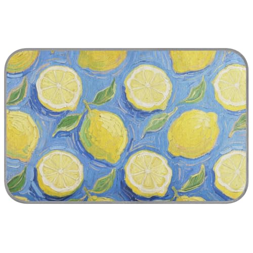 WDdZzyy Kühlmatte für Hunde, selbstkühlende Hundedecken für große Hunde, für Kätzchen, Innenbereich, Zitronenfrucht, Blau, Kunst, Malerei, Sommer, Größe M WDdZzyy Kühlmatte für Hunde, selbstkühlende Hundedecken für große Hunde, für Kätzchen, Innenbereich, Zitronenfrucht, Blau, Kunst, Malerei, Sommer, Größe M von WDdZzyy