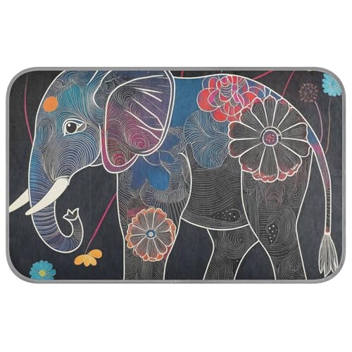 WDdZzyy Kühlmatte für Hunde und Kätzchen, niedliches Elefanten-Design, Schwarz, für den Sommer, kühlend, niedliches Band, Frio para Perros M WDdZzyy Kühlmatte für Hunde und Kätzchen, niedliches Elefanten-Design, Schwarz, für den Sommer, kühlend, niedliches Band, Frio para Perros M von WDdZzyy
