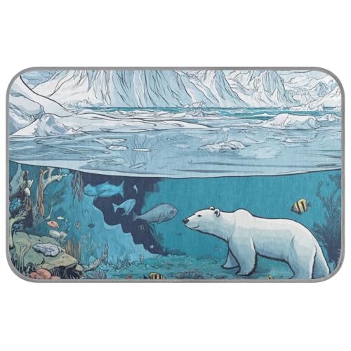 WDdZzyy Kühlmatte für den Sommer, Motiv: Glaciers and Ocean Bear, selbstkühlende Matte für Katzen, Kaninchen, Outdoor, Essentials Tapete enfriador para Perros M WDdZzyy Kühlmatte für den Sommer, Motiv: Glaciers and Ocean Bear, selbstkühlende Matte für Katzen, Kaninchen, Outdoor, Essentials Tapete enfriador para Perros M von WDdZzyy