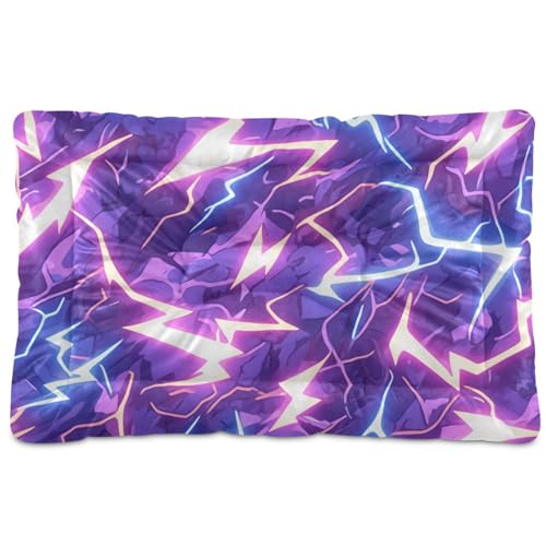 WDdZzyy Lightening Blue Safari Hundehütte, waschbar, weich, rutschfest, für mittelgroße und große Hunde, 91,4 x 61 cm, Lila WDdZzyy Lightening Blue Safari Hundehütte, waschbar, weich, rutschfest, für mittelgroße und große Hunde, 91,4 x 61 cm, Lila von WDdZzyy