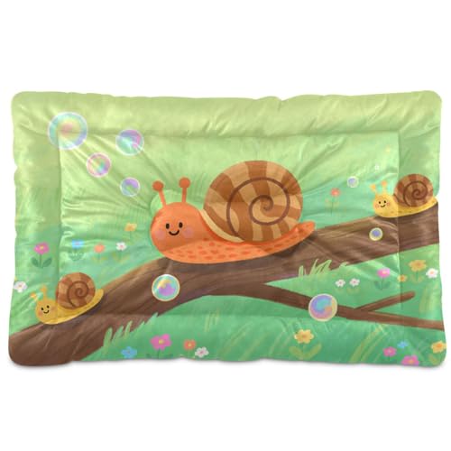 WDdZzyy Niedliche Cartoon-Schnecke, waschbar, Haustier-Schlafmatte, rutschfest, weich, bequem, für große, mittelgroße und kleine Hunde, 91,4 x 61 cm WDdZzyy Niedliche Cartoon-Schnecke, waschbar, Haustier-Schlafmatte, rutschfest, weich, bequem, für große, mittelgroße und kleine Hunde, 91,4 x 61 cm von WDdZzyy
