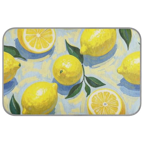 WDdZzyy Ölgemälde mit gelber Zitrone, Sommertier-Kühldecke, selbstkühlende Decken für Innenkatzen für Kaninchen, Outdoor, weiche Esterilla refrescante para Perros M von WDdZzyy