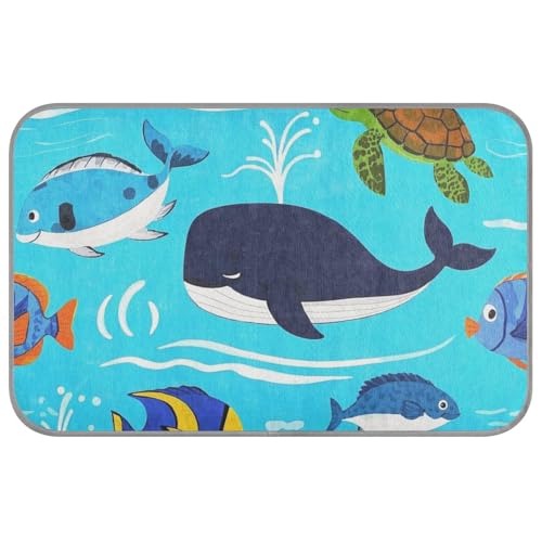 WDdZzyy Ocean Whale Turtle Fish Blue Sea Summer Cooling Pad for Dog Self Cooling Cat Bed Outdoor for Kitten Outside Waterproof Tapete Frio para Perros M WDdZzyy Ocean Whale Turtle Fish Blue Sea Summer Cooling Pad for Dog Self Cooling Cat Bed Outdoor for Kitten Outside Waterproof Tapete Frio para Perros M von WDdZzyy