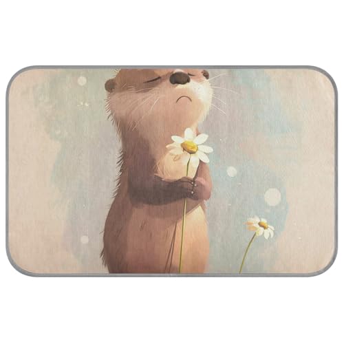 WDdZzyy Otter-Sommerdecken für mittelgroße Hunde, waschbar, selbstkühlend, für Katzen, für Haustiere, Outdoor, Essentials, esterilla refrescante para Perros M, Khaki von WDdZzyy