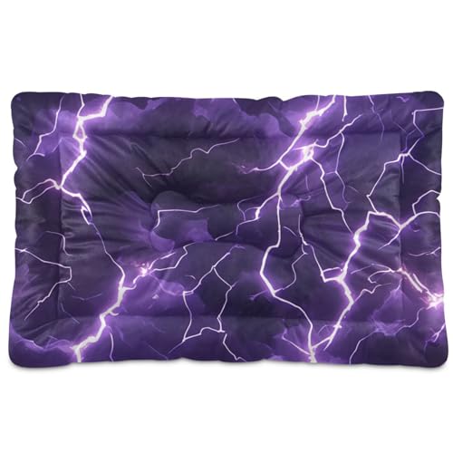 WDdZzyy Safari-Haustiermatratze, waschbar, weich, rutschfest, für mittelgroße und große Hunde, 91,4 x 61 cm, Violett WDdZzyy Safari-Haustiermatratze, waschbar, weich, rutschfest, für mittelgroße und große Hunde, 91,4 x 61 cm, Violett von WDdZzyy