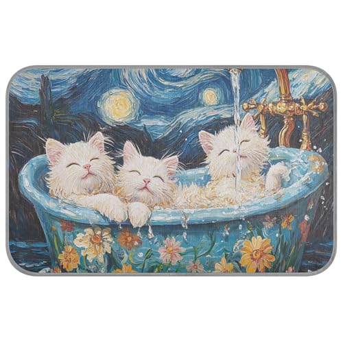 WDdZzyy Selkirk Rex-Tiere, Retro-Badewanne, sternenklar, Sommer, Kühlkissen, selbstkühlendes Katzenbett für drinnen und draußen, tragbar, Manta-Auffrischung, Para Perro, M WDdZzyy Selkirk Rex-Tiere, Retro-Badewanne, sternenklar, Sommer, Kühlkissen, selbstkühlendes Katzenbett für drinnen und draußen, tragbar, Manta-Auffrischung, Para Perro, M von WDdZzyy