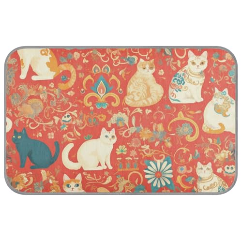 WDdZzyy Sommer-Kühlkissen im Boho-Stil, rote Tiere, selbstkühlende Katzenbetten für Indoor-Katzen für Hühner, Schlafzubehör, Manta refrescante para perro M WDdZzyy Sommer-Kühlkissen im Boho-Stil, rote Tiere, selbstkühlende Katzenbetten für Indoor-Katzen für Hühner, Schlafzubehör, Manta refrescante para perro M von WDdZzyy