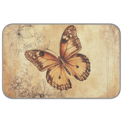 WDdZzyy Sommer-Kühlmatte für Hunde im Freien, selbstkühlende Kältematte für Hunde, gemütliches Schlafen, rutschfest, Vintage-Stil, Beige von WDdZzyy