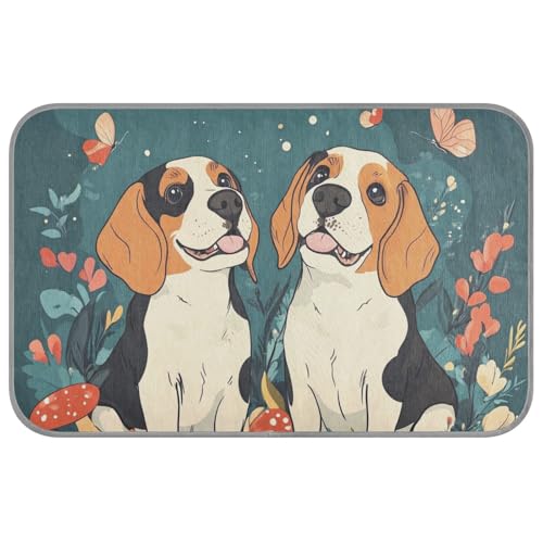 WDdZzyy Sommer-Kühlmatten für große Hunde, Motiv: niedliche Beagle-Tiere, blaugrün, selbstkühlende Decken für Indoor-Katzen für Chihuahua, Innenbereich, rutschfest, Manta, Refrescante para perro M WDdZzyy Sommer-Kühlmatten für große Hunde, Motiv: niedliche Beagle-Tiere, blaugrün, selbstkühlende Decken für Indoor-Katzen für Chihuahua, Innenbereich, rutschfest, Manta, Refrescante para perro M von WDdZzyy