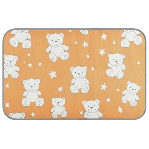 WDdZzyy Sommerbett für Katzen, Motiv: süßer Whiteddy-Bär, Sterne, selbstkühlend, 96,5 x 58,4 cm, Bett für draußen, für Hamster, sicher zum Schlafen, Cama Fria Para Perro, M WDdZzyy Sommerbett für Katzen, Motiv: süßer Whiteddy-Bär, Sterne, selbstkühlend, 96,5 x 58,4 cm, Bett für draußen, für Hamster, sicher zum Schlafen, Cama Fria Para Perro, M von WDdZzyy