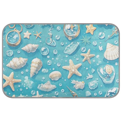 WDdZzyy Sommerfrische blaue Muschel-Seestern-Kühlmatte für Katzen, Outdoor, selbstkühlende Decke für Hunde für Haustiere, Outdoor, einzigartige Cama Refrescante para Perros M WDdZzyy Sommerfrische blaue Muschel-Seestern-Kühlmatte für Katzen, Outdoor, selbstkühlende Decke für Hunde für Haustiere, Outdoor, einzigartige Cama Refrescante para Perros M von WDdZzyy
