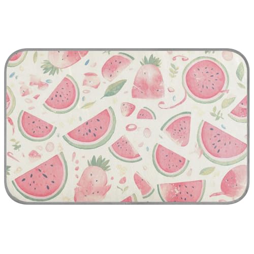 WDdZzyy Sommerkühldecke mit Cartoon-Wassermelonen-Motiv, Pfirsichfarben, selbstkühlend, für Haustiere, für Kätzchen, Reisen, faltbar, Cama Refrescante para Perros M von WDdZzyy
