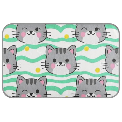 WDdZzyy Süße graue Tier-Cartoon-Sommer-Hundehütte, kühlend, selbstkühlend, Katzendecke für Kaninchen, Outdoor-Zubehör, Cama Refrescante para Perros M von WDdZzyy