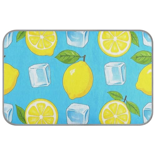WDdZzyy Summer Lemon Ice Block Sommer Hunde kühlendes selbstkühlendes Katzenbett für draußen für Hundereisen, Manta Fria para Perros M von WDdZzyy