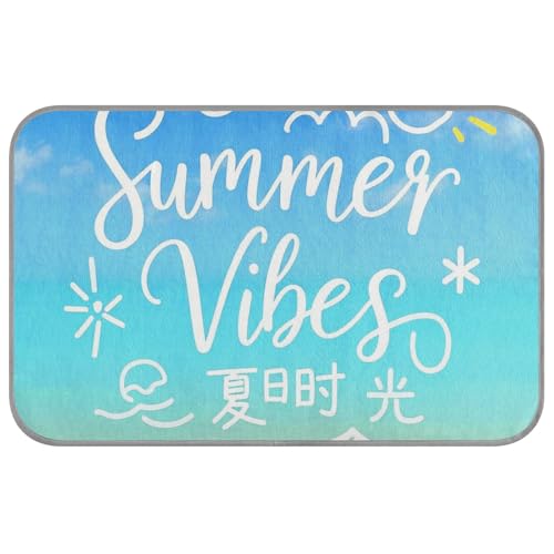 WDdZzyy Summer Vibes Beach Sommer-Kühlmatte für draußen, selbstkühlende Katzenbetten für Innen, Katzen für Hunde, draußen, nicht elektrisches Klebeband, Frio para Perros M von WDdZzyy