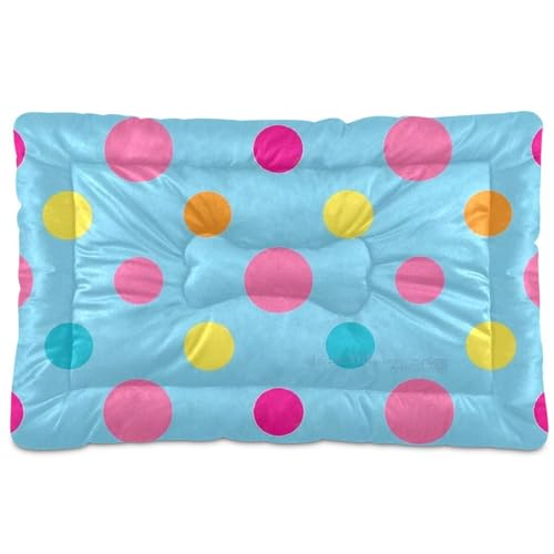 WDdZzyy Trendiges Haustierbett, waschbar, weich, rutschfest, für große, mittelgroße und kleine Hunde, 91,4 x 61 cm, Pfirsichblau / Gelb WDdZzyy Trendiges Haustierbett, waschbar, weich, rutschfest, für große, mittelgroße und kleine Hunde, 91,4 x 61 cm, Pfirsichblau / Gelb von WDdZzyy
