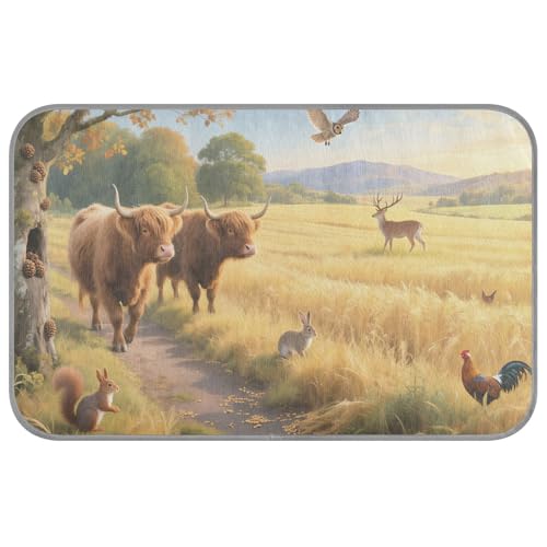 WDdZzyy Weizenfeldtiere, Kuh, Sommer, Outdoor-Katzenbett, selbstkühlend, 96,5 x 58,4 cm, Kühlmatten für Tiere draußen, waschbar, Manta, Refrescante Para Perro, M WDdZzyy Weizenfeldtiere, Kuh, Sommer, Outdoor-Katzenbett, selbstkühlend, 96,5 x 58,4 cm, Kühlmatten für Tiere draußen, waschbar, Manta, Refrescante Para Perro, M von WDdZzyy