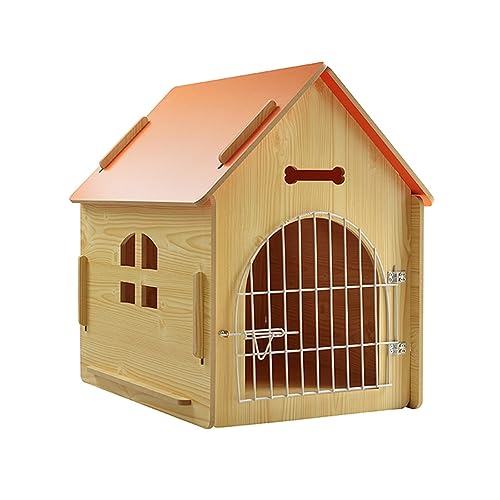 WECLMH Dog House, Freien Innen Katzenhaus, Außen Abschließbar Tür Katzenhäuser, Wild Streunen Katze Unterstand, Katze Eigentumswohnung, Garten Balkon Haustier-Kabine (Color : Orange, Size : 39x40x45 von WECLMH