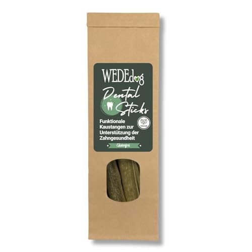 WEDEdog DENTAL Sticks 115g I Premium Kausticks Zahnstein Hund I Natürliche Kausnacks für Hunde I Zahngesundheit Hund von WEDEdog