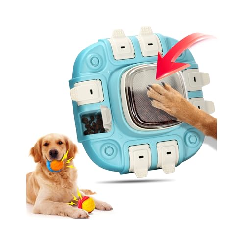 WEEKSUN hundespielzeug Intelligenz, Hundespielzeug Intelligenz mit 2 Hundeball, Interaktives Hundespielzeug, Lustiger Anti Schling Napf für Hunde mit 2 Ebenen, Intelligenzspielzeug für Hunde von WEEKSUN