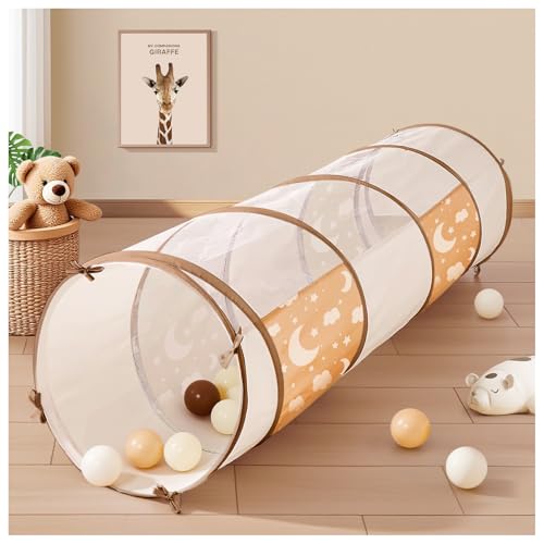WEEKSUN Tunnel für Kinder, Krabbeltunnel für Kinder mit Atmungsaktivem Netzfenster, Pop-Up-Design mit Tragetasche, 180 cm Spieltunnel für Kinder, Innen&Außenbereich, Tunnel für All Kleinen(Ø 46 cm) WEEKSUN Tunnel für Kinder, Krabbeltunnel für Kinder mit Atmungsaktivem Netzfenster, Pop-Up-Design mit Tragetasche, 180 cm Spieltunnel für Kinder, Innen&Außenbereich, Tunnel für All Kleinen(Ø 46 cm) von WEEKSUN