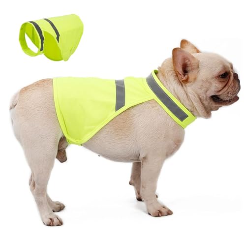 Hund Sicherheitsweste,Warnweste für Hunde,Hunde Leuchtweste Reflektoren,Hohe Sichtbarkeit Warnweste Hund Jagdgeschirrweste,Hund Warnweste für Outdoor Aktivitäten Tag Nacht (Fluoreszierendes Gelb, M) Hund Sicherheitsweste,Warnweste für Hunde,Hunde Leuchtweste Reflektoren,Hohe Sichtbarkeit Warnweste Hund Jagdgeschirrweste,Hund Warnweste für Outdoor Aktivitäten Tag Nacht (Fluoreszierendes Gelb, M) von WEEVDRIE